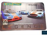 a picture of a card with a picture of two racing cars on it