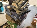 a stack of video game controllers sitting on top of each other