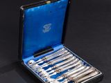 a case that has a bunch of silverware in it