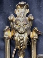 PAIRE D'APPLIQUES en bronze doré et ciselé à deux bras de lu… (photo 4)