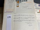 a stack of old papers on top of each other