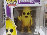 funko pop vinyl figure of a banana character in a box