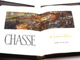 un livre ouvert sur lequel figure l'image d'un homard