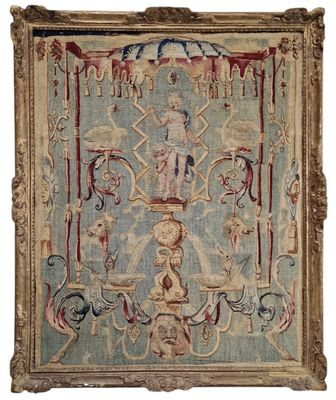 PANNEAU DE TAPISSERIE en laine et soie représentant Vénus et…