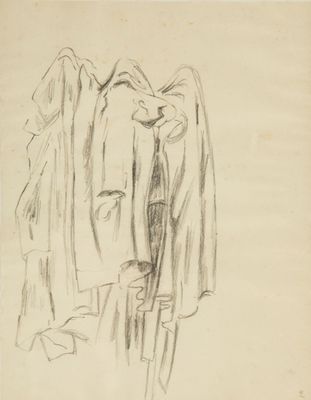 Jean René BAZAINE (1904-2001) Série des manteaux Mine de plo…