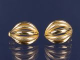 paire de boucles d'oreilles plaquées or jaune 18 carats