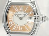 Montre Cartier pour femme en acier inoxydable et or rose à quartz