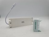 a white box with a power strip attached to it