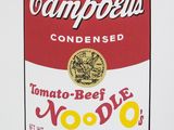 campbell ' s tomato beef noodle soup by andy warhol