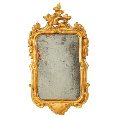 Petit Cadre EN Bois SculptÉ ET DorÉ, Xviiie SIÈCle