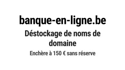 Nom de domaine banque-en-ligne.