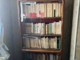 a bookshelf with a lot of books on it