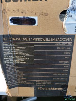 a cardboard box that has a label on it