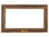 an old picture frame on a white background