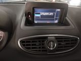 a car dashboard with a digital display in it