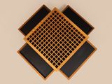 a picture of a wall mounted air vent in a room