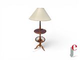 an image of a table with a lamp on top of it