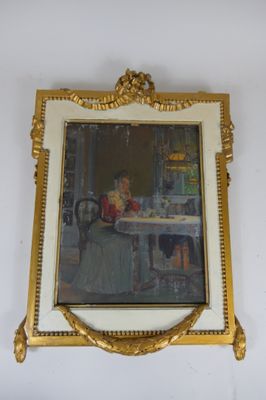 une photo d'un tableau accroché au mur