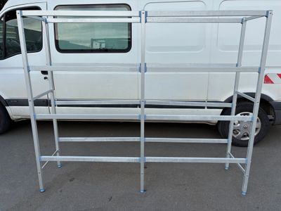 1 Lot de 2 étagères de chambre froide en aluminium de marque…