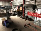 an image of a garage with a fire station sign on it