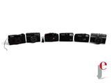 five cameras that are lined up in a row