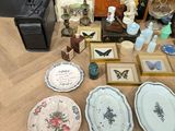 a table with a lot of different items on it