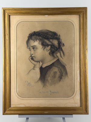 L. DEVAUX (XIXe siècle). "La boudeuse".