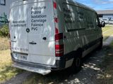a van that is parked on the side of the road
