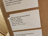 a cardboard box with a label on it that says kit ultiflare klulare my kl