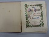 an open book with a picture of a man ' s church on it