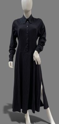 an image of a mannequin dressed in a black dress
