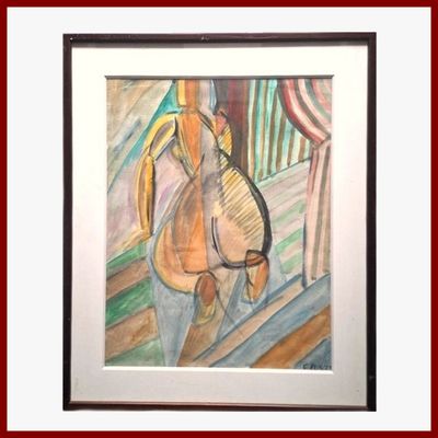 RONGET Elisabeth 1899-1980 : Nu de dos.