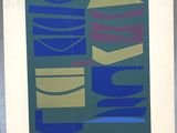 une image représentant une peinture abstraite bleue et verte