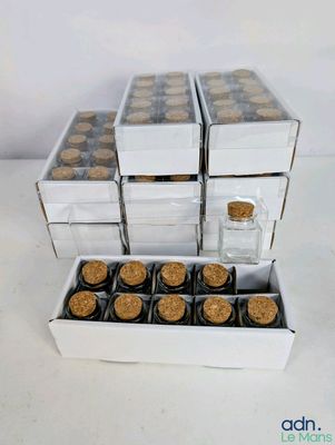 several boxes of cookies are stacked on top of each other on a table
