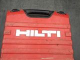 a red tool case that has a white logo on it