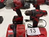 a lot of power tools that are on a table