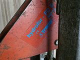 a close up of a machine that has a sign on it