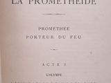 an open book with a black and white title on it