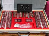 a suitcase with a bunch of coils inside of it