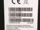a close up of a cell phone with a barcode on it