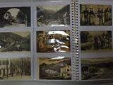 an open book with pictures of people and buildings on it