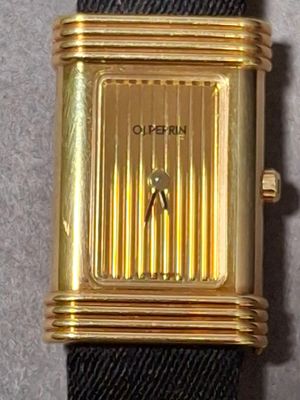 OJ Perrin, montre bracelet de dame, boîtier rectangulaire en…