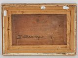 an image of a painting with writing on it in a wooden frame