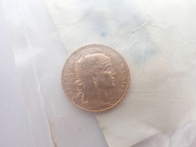 Pièce de 20 Francs or au coq, 1907, sous plis cacheté - Photo 1