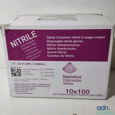 a box of nitrile sitting on a table