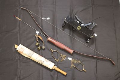 a lot of items that are laying out on a table