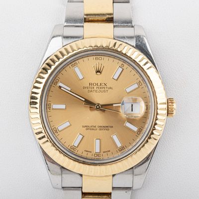 ROLEX, Date Just Montre homme, boitier 42 mm, bracelet oyste… - Photo 1