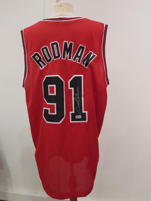 a red basketball jersey with the number 31 on it