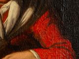 portrait of a man in a red coat writing a letter