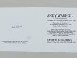 andy warhol signed autographed photograph of a man in a suit and tie